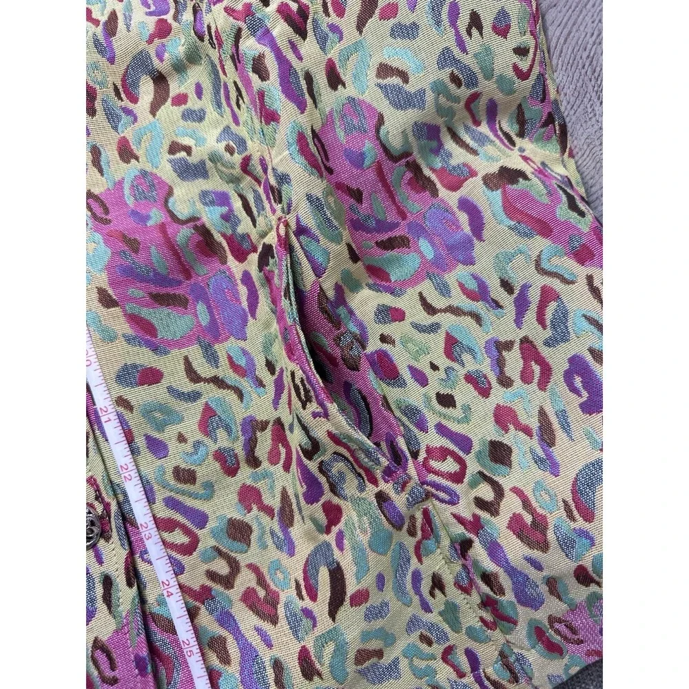 Tudor Court Womens Jacket L Decorative Buttons Vibrant Multicolor Spring Easter - Picture 8 of 9